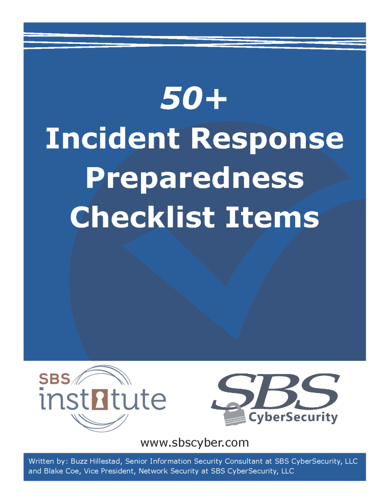 Incident Response Preparedness Checklist